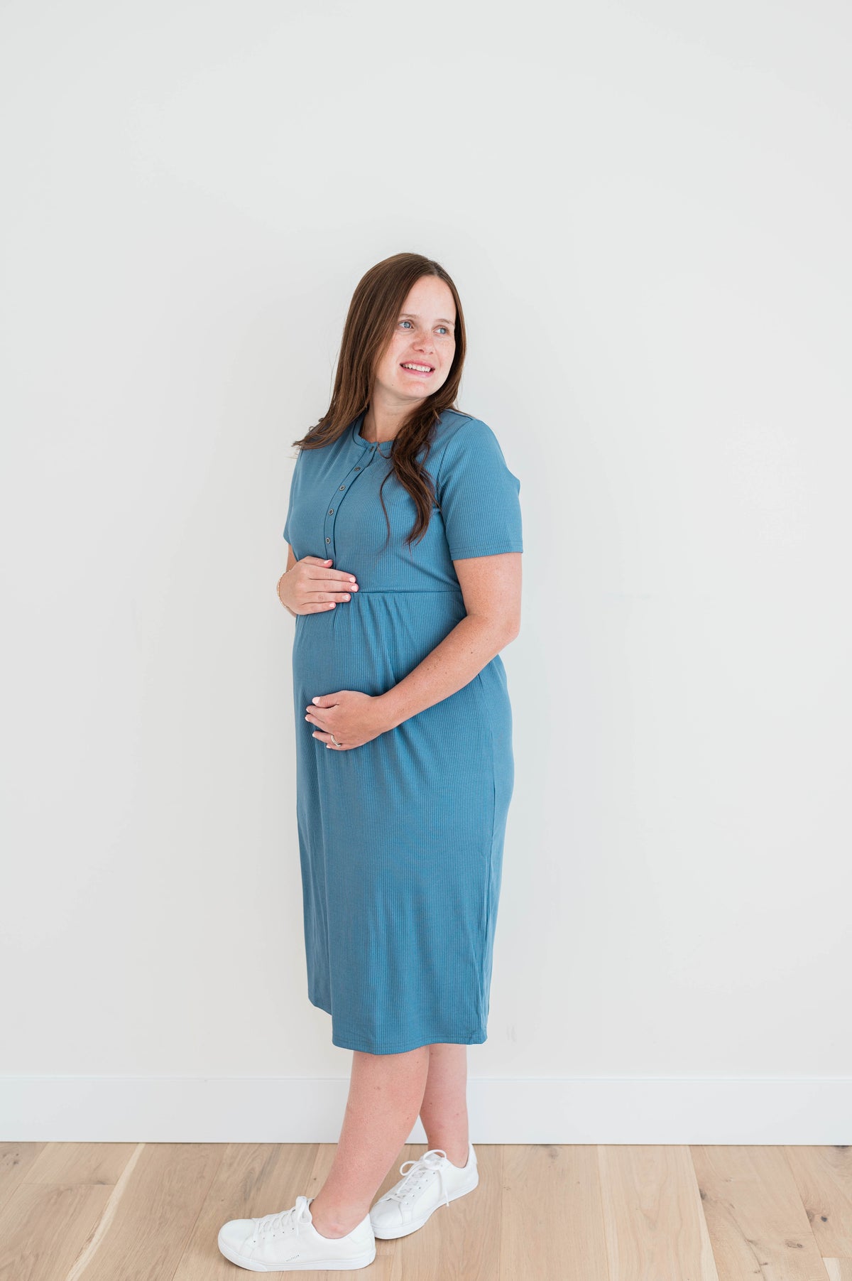 Heidi Dress -Smoky Blue