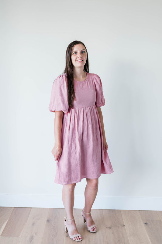 Lacie Dress in Bubblegum
