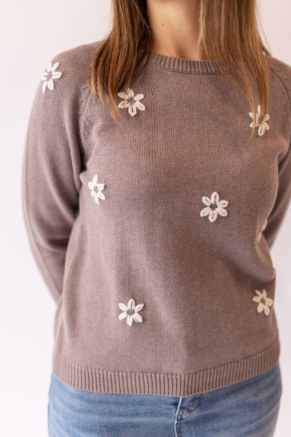 Edna Embroidered Floral Sweater