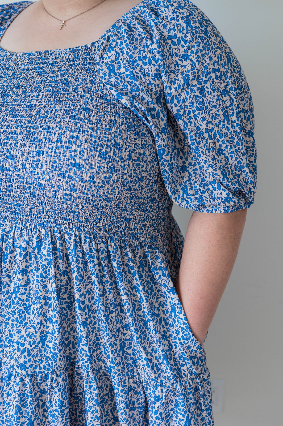 Freddie Dress in Retro Blue - 2x