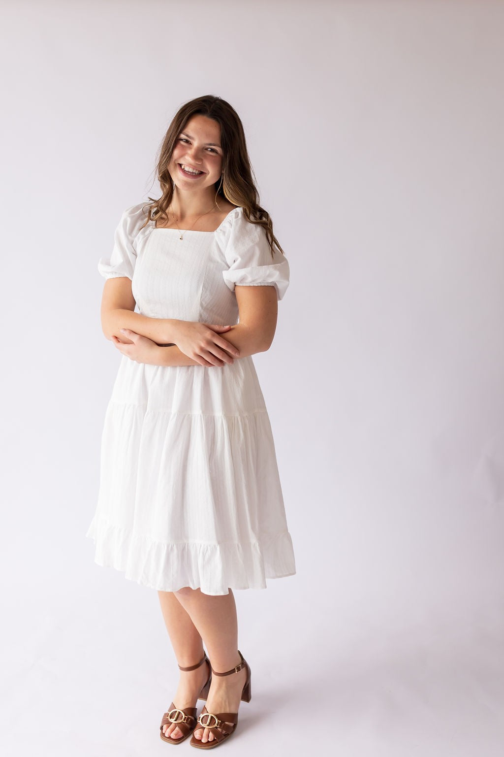Poppy Dress in White