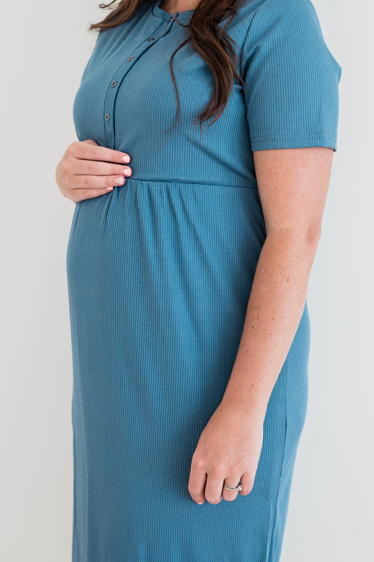 Heidi Dress -Smoky Blue