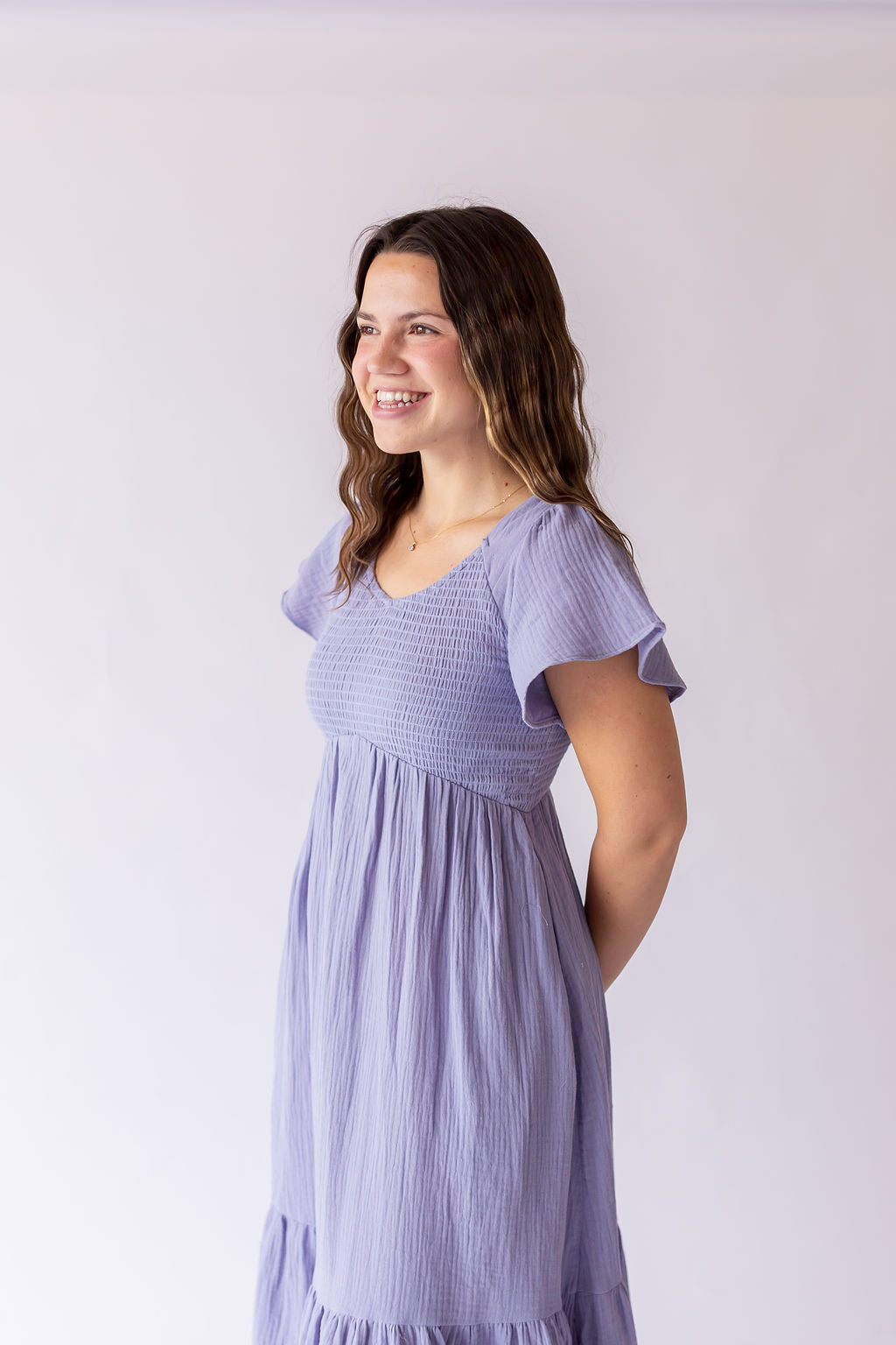 Kendall Dress in Ash Blue