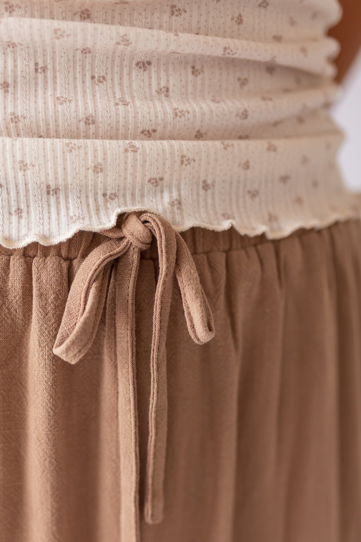 Brooke Linen Drawstring Maxi Skirt