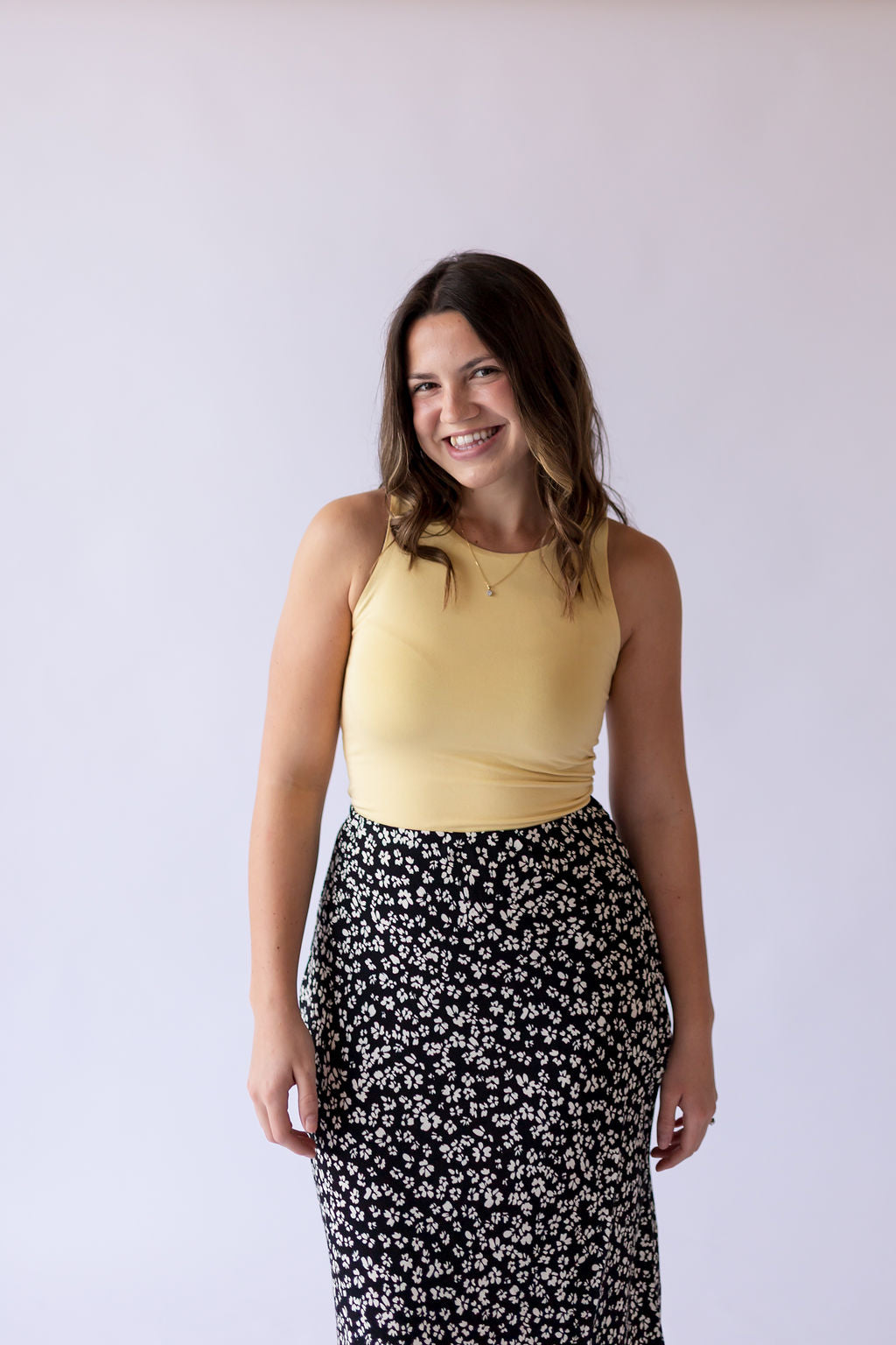 Jenna Midi Skirt -Black