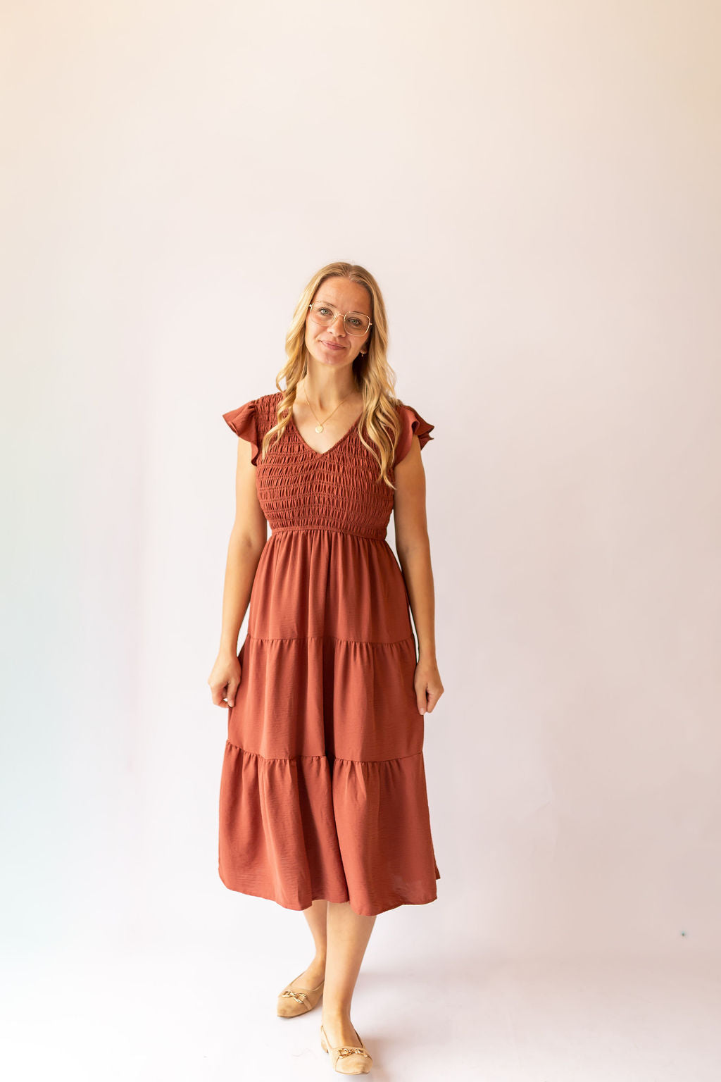 Arenna Tiered Midi Dress