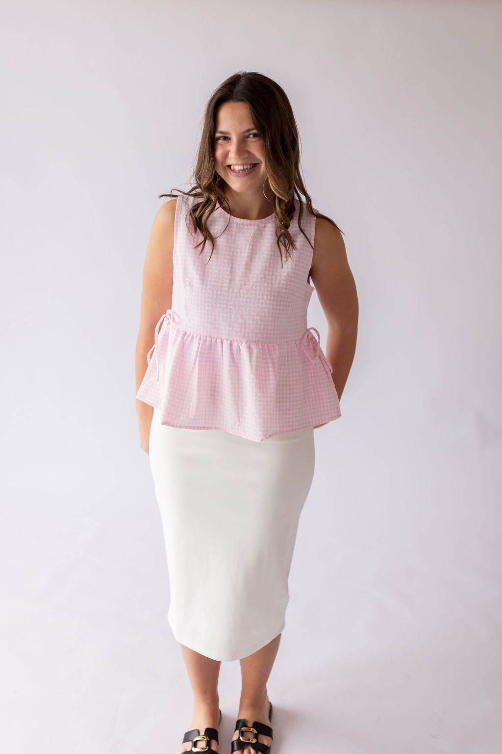 Anna Pencil Skirt -Ivory