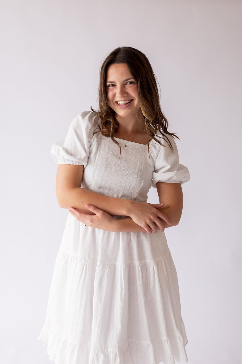 Poppy Dress in White