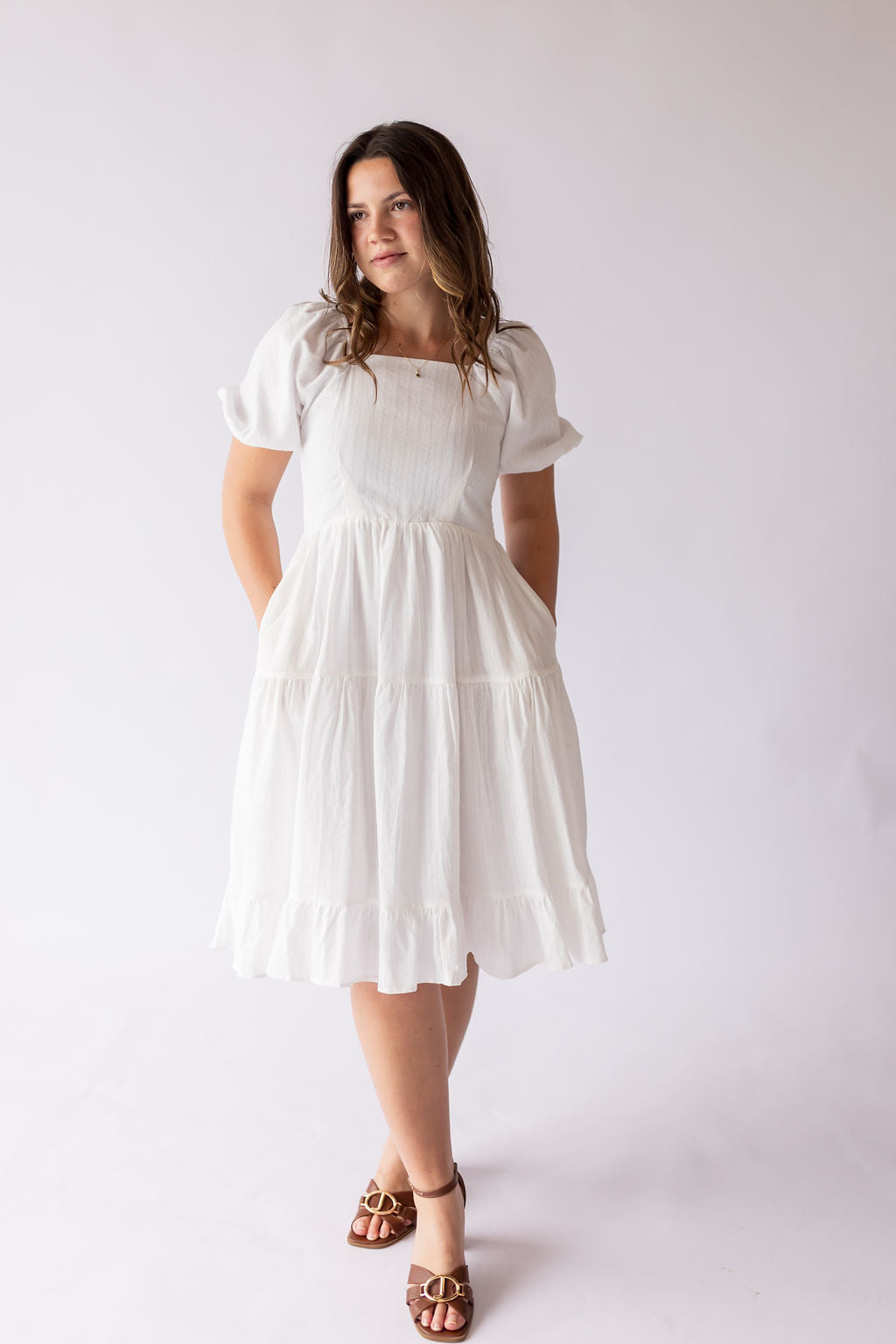 Poppy Dress in White