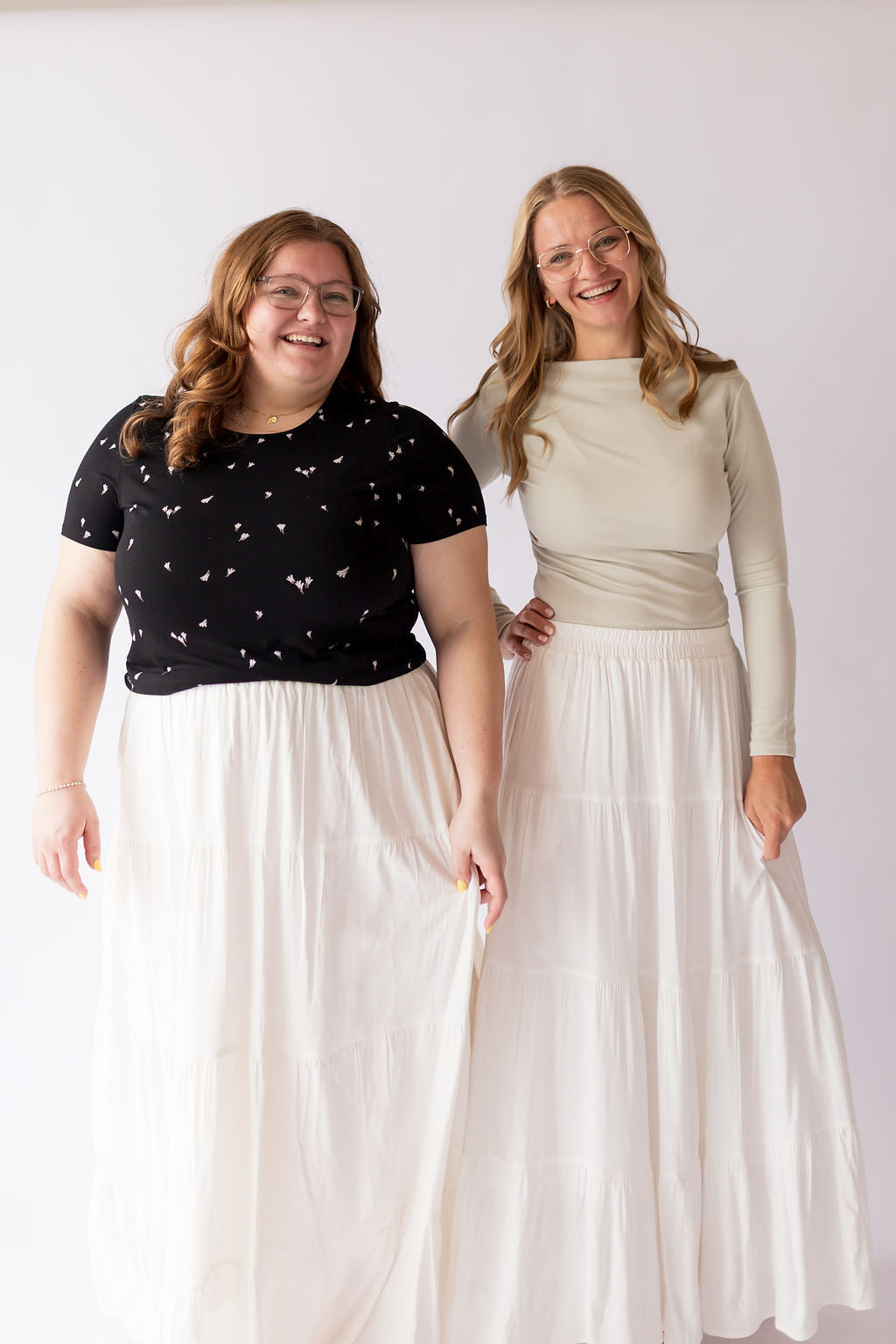 Addison Maxi Skirt -White