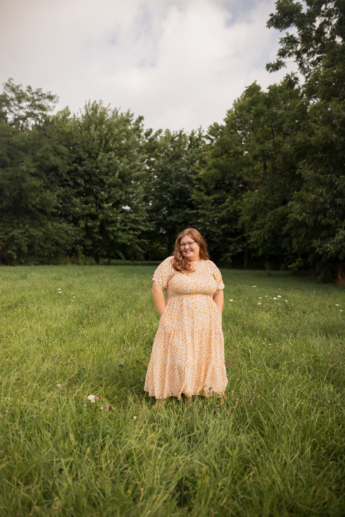 Indy Dress in Maple Bloom -Plus