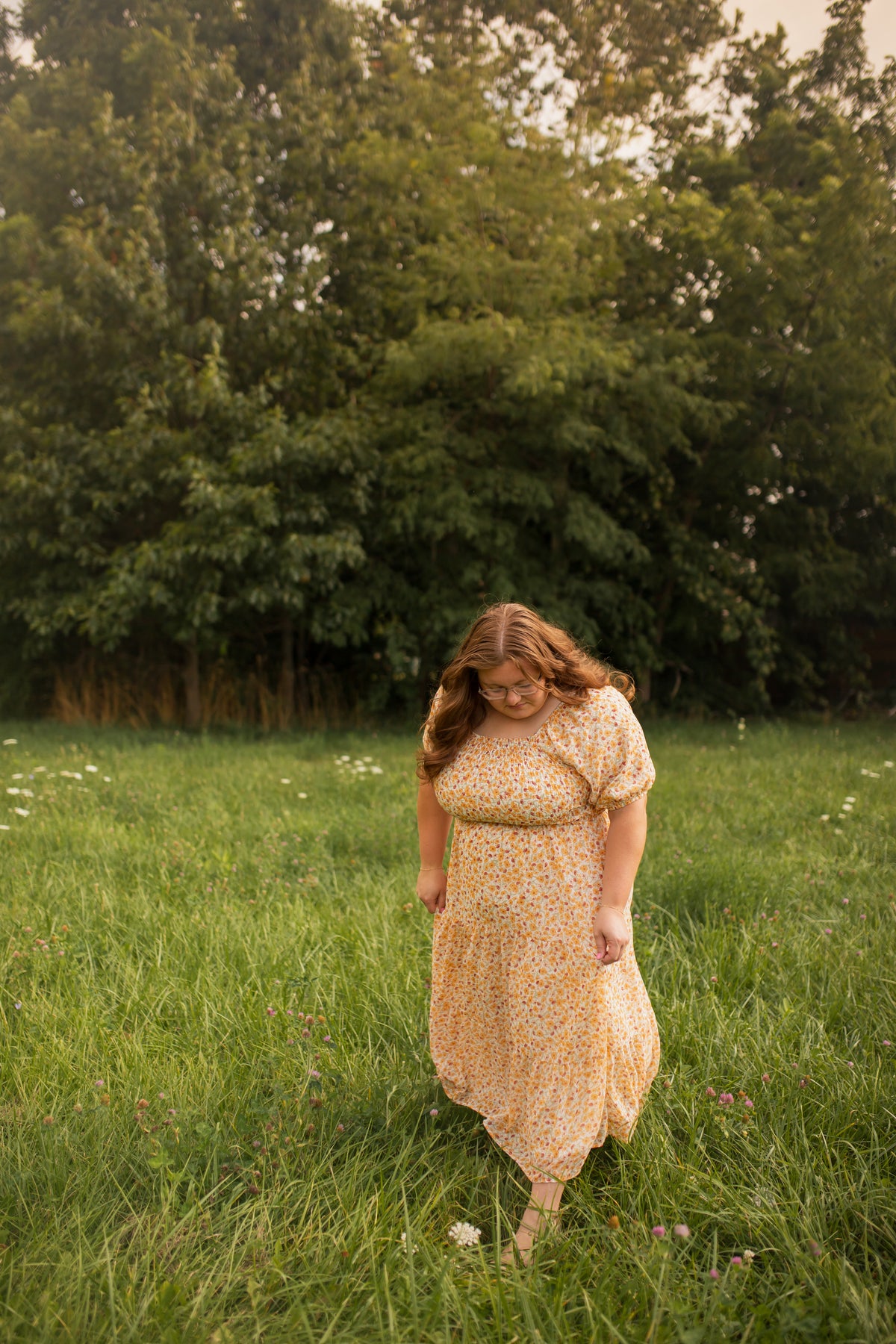 Indy Dress in Maple Bloom -Plus