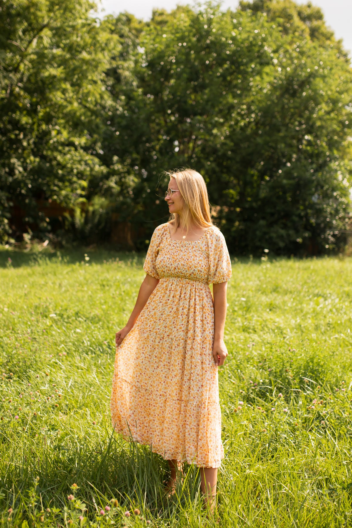 Indy Dress in Maple Bloom