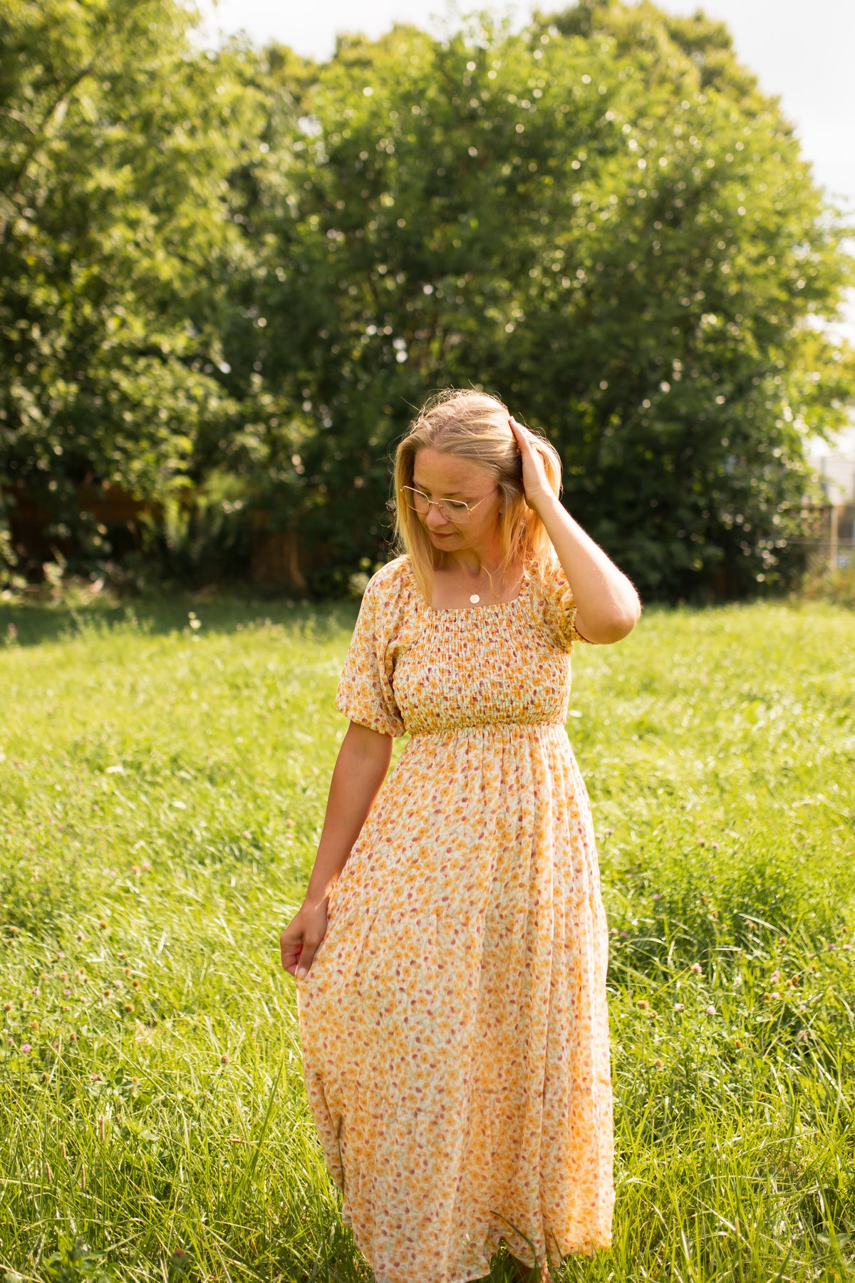 Indy Dress in Maple Bloom