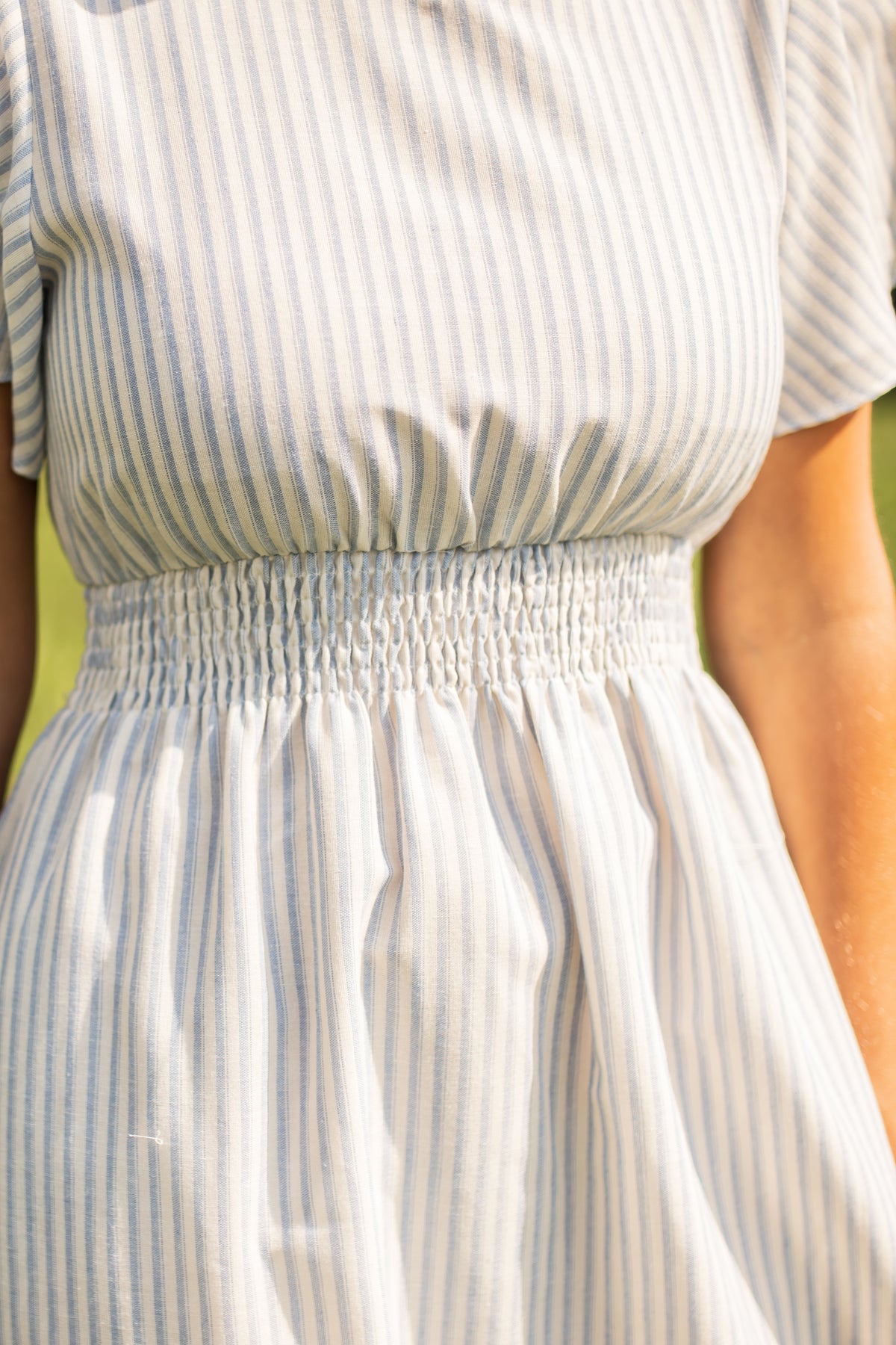 Isabella Striped Maxi Dress -Blue