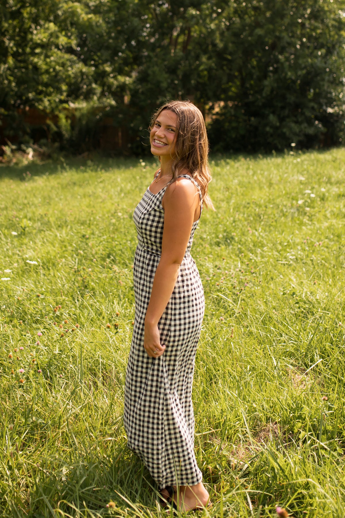 Ellery Gingham Maxi Dress