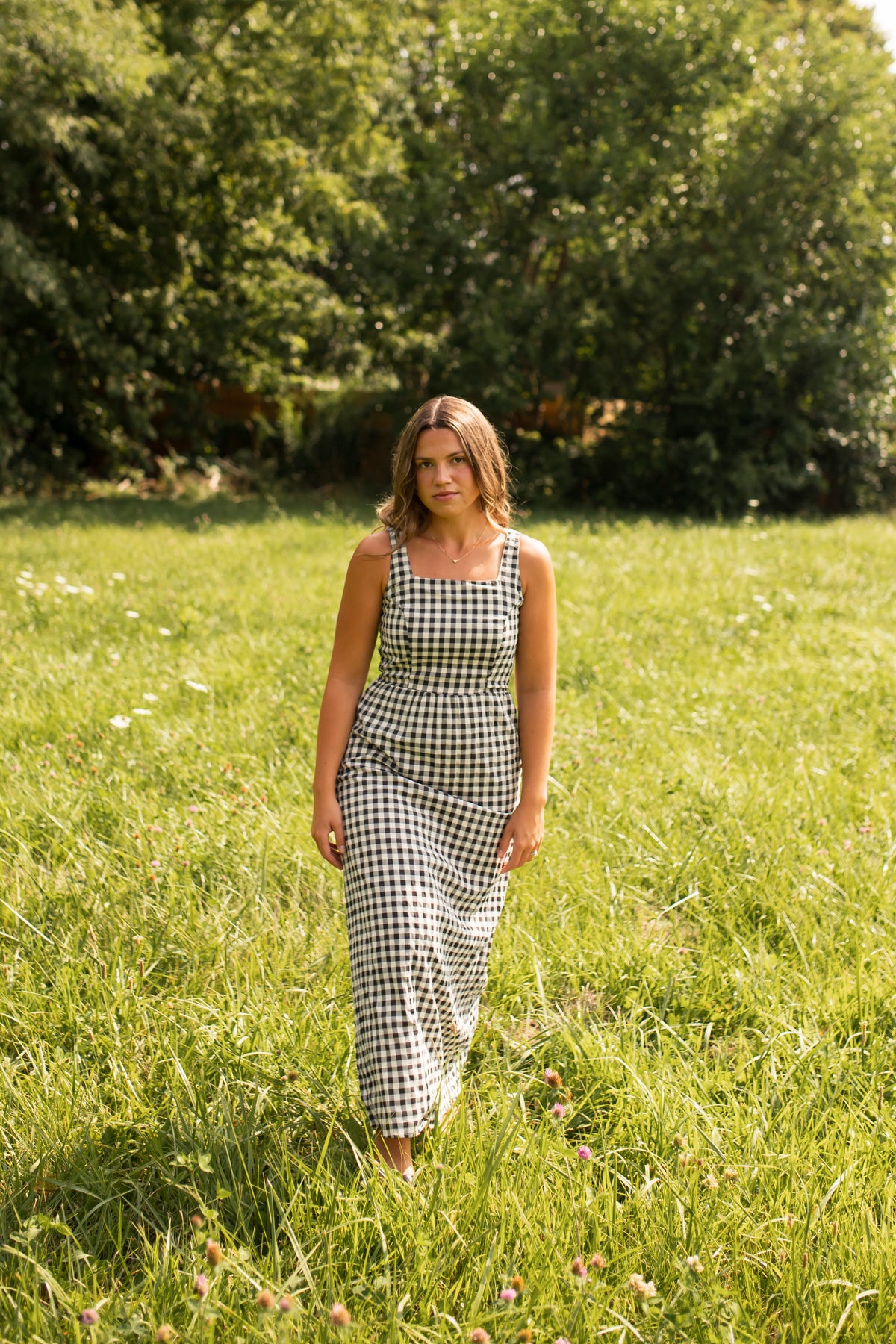 Ellery Gingham Maxi Dress