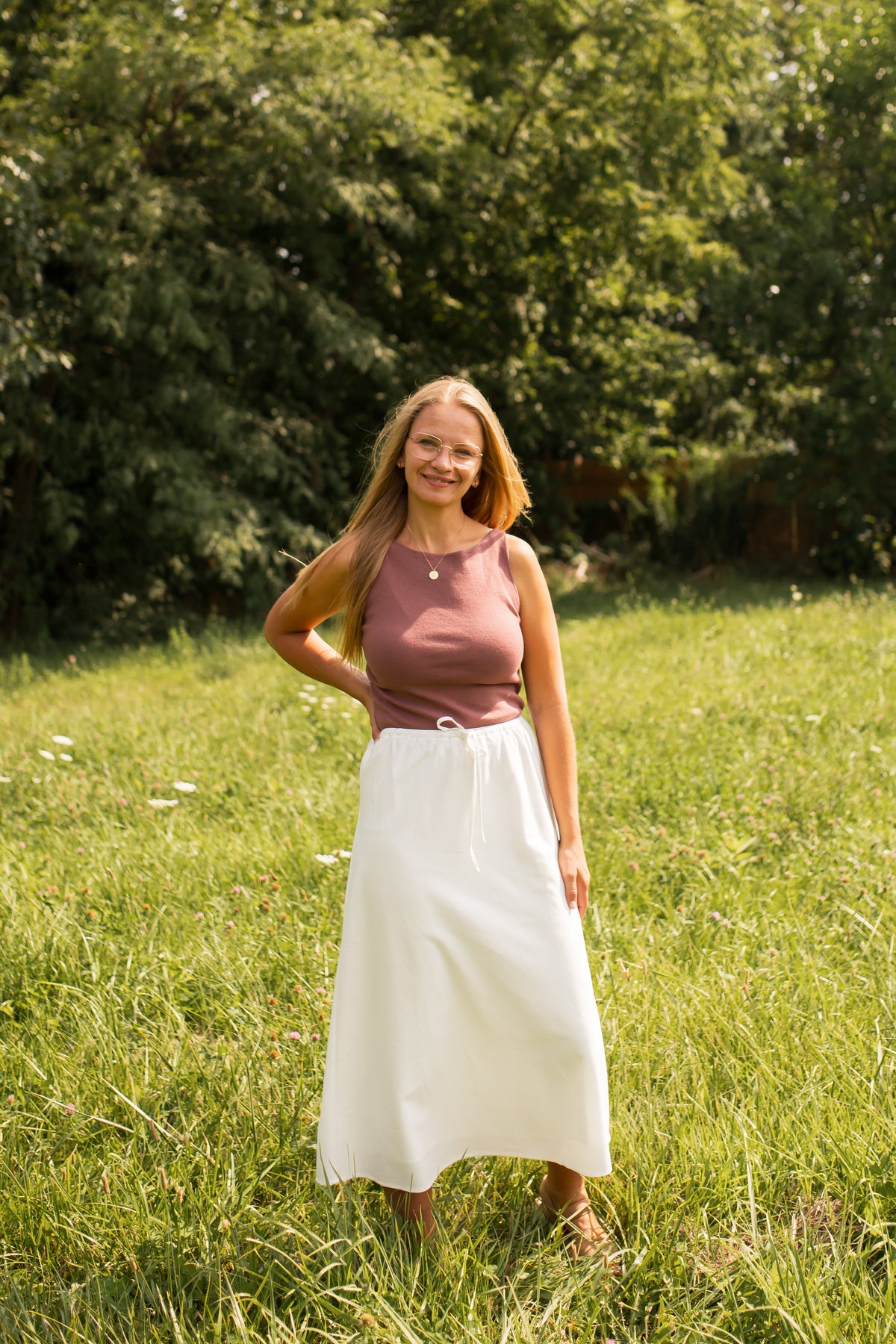 Kanagy Drawstring Midi Skirt