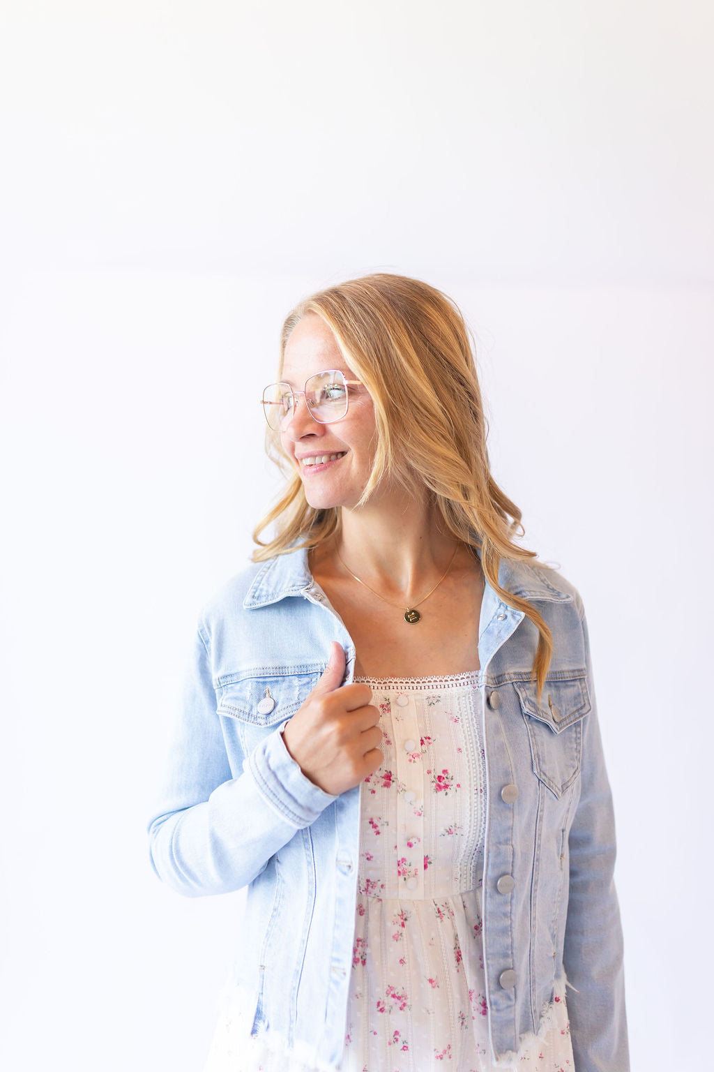 Fray Hem Denim Jacket
