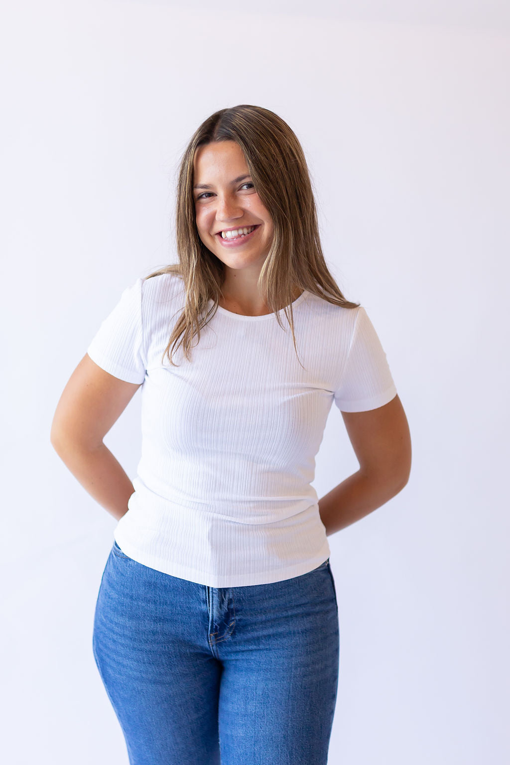 Basic Short Sleeve Tee -White