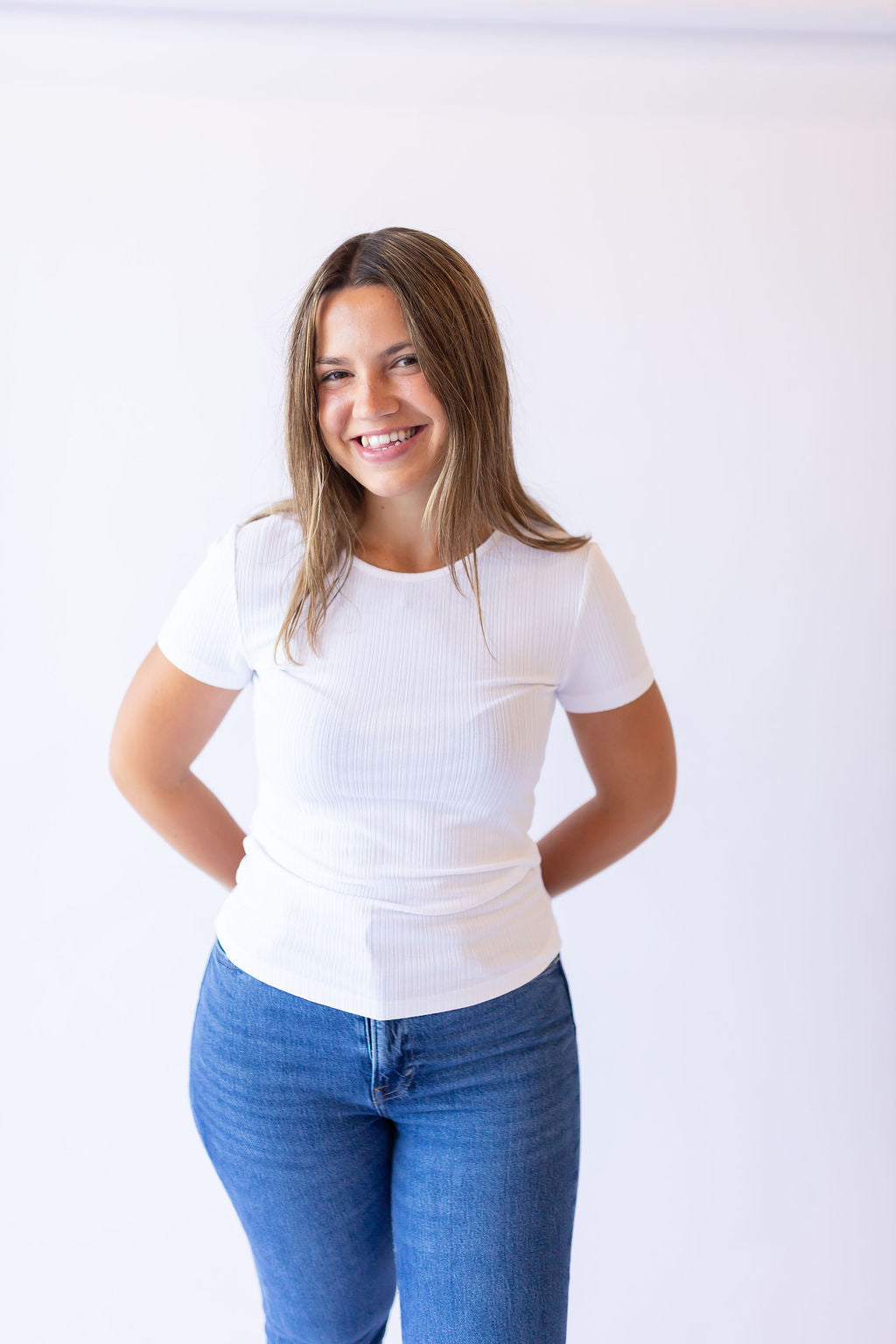 Basic Short Sleeve Tee -White