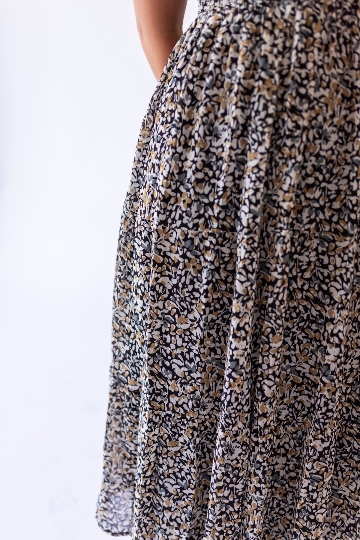 Indigo Dress in Mossy Pebbles -Plus