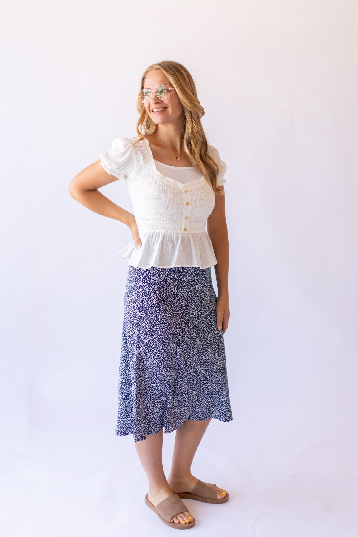 Avery Blouse -White