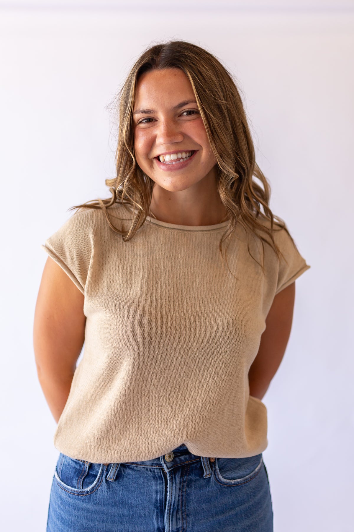 Rayna Drop Shoulder Knit Top