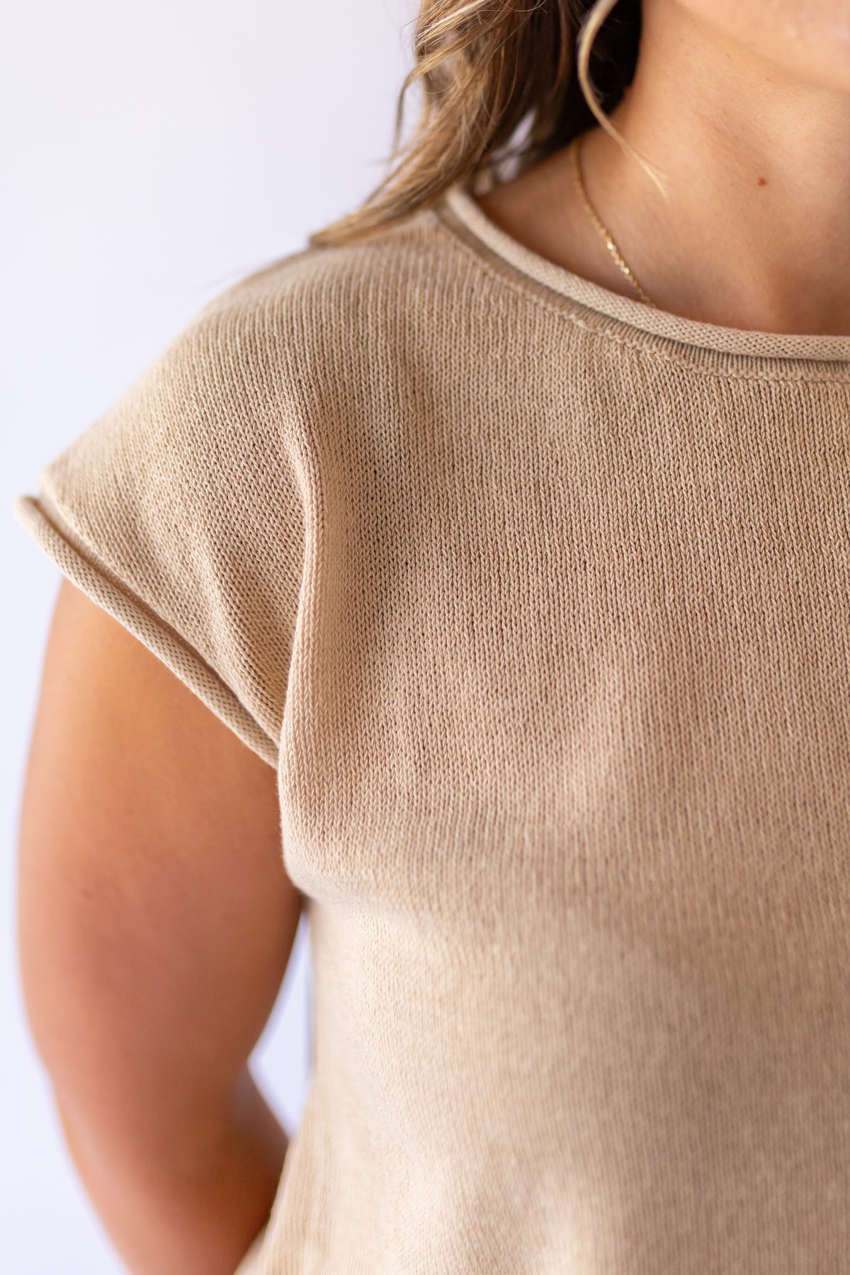 Rayna Drop Shoulder Knit Top
