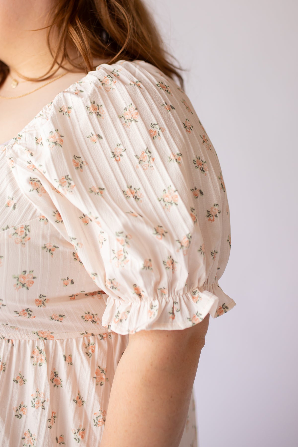 Arlow Dress in Peach Blossom -2x