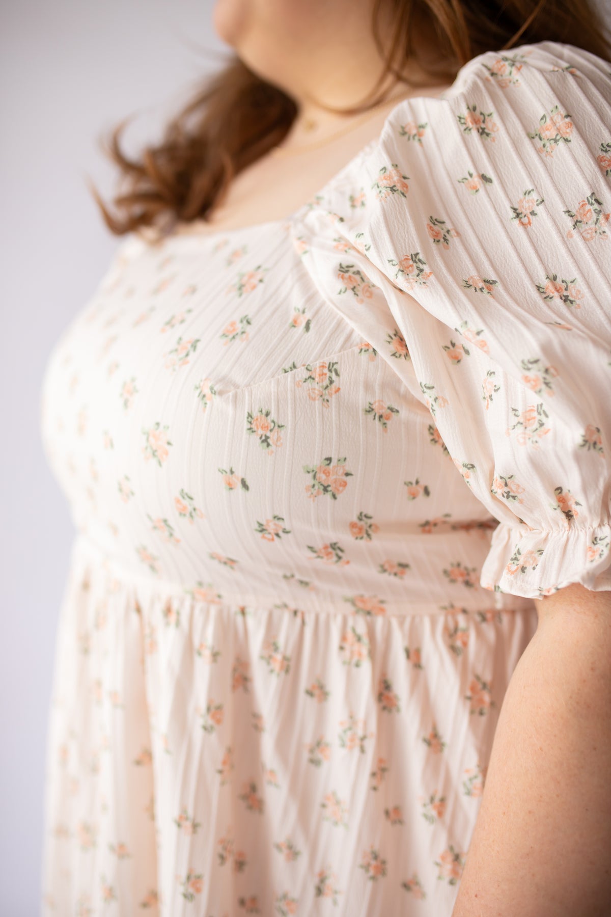Arlow Dress in Peach Blossom -2x