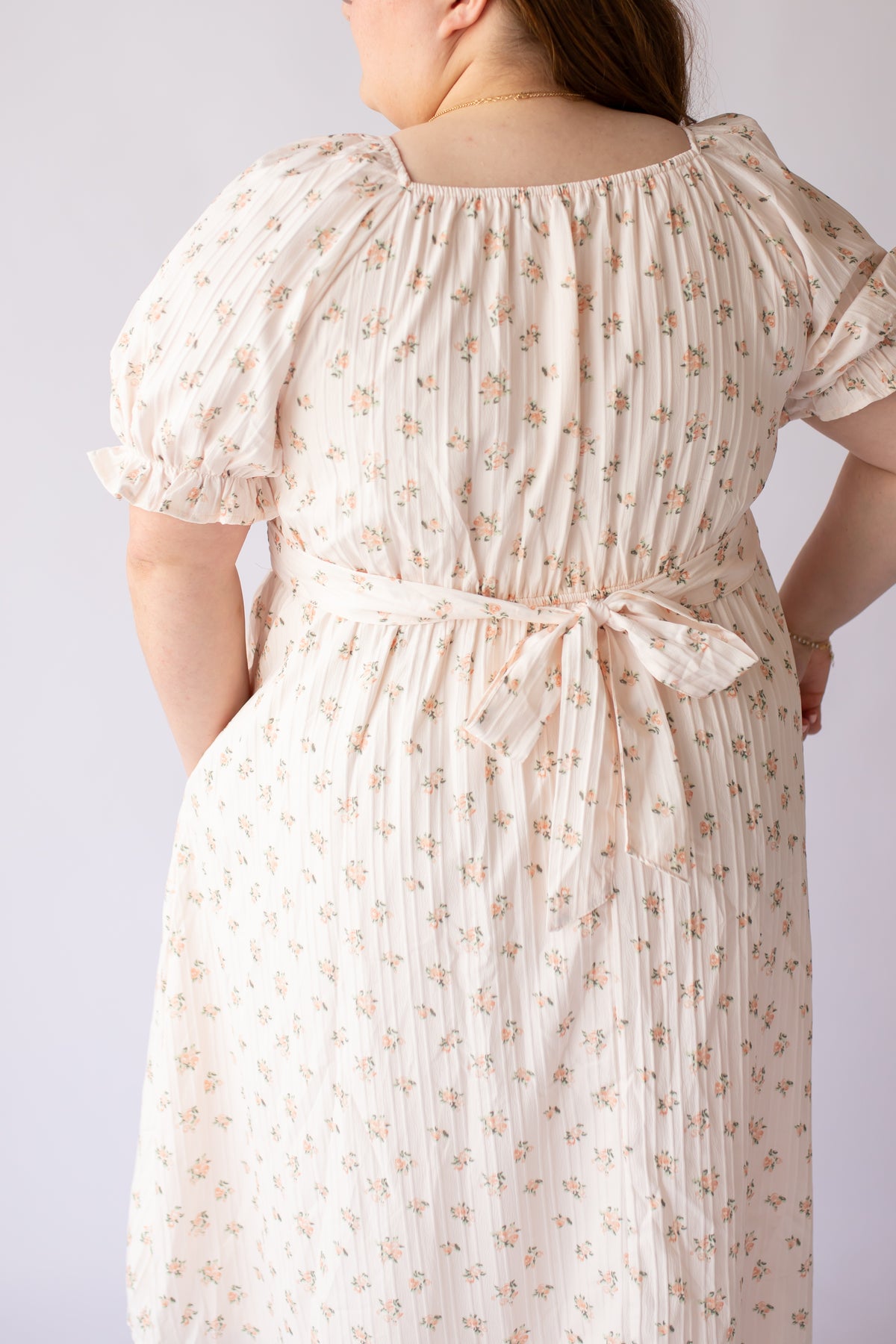Arlow Dress in Peach Blossom -2x