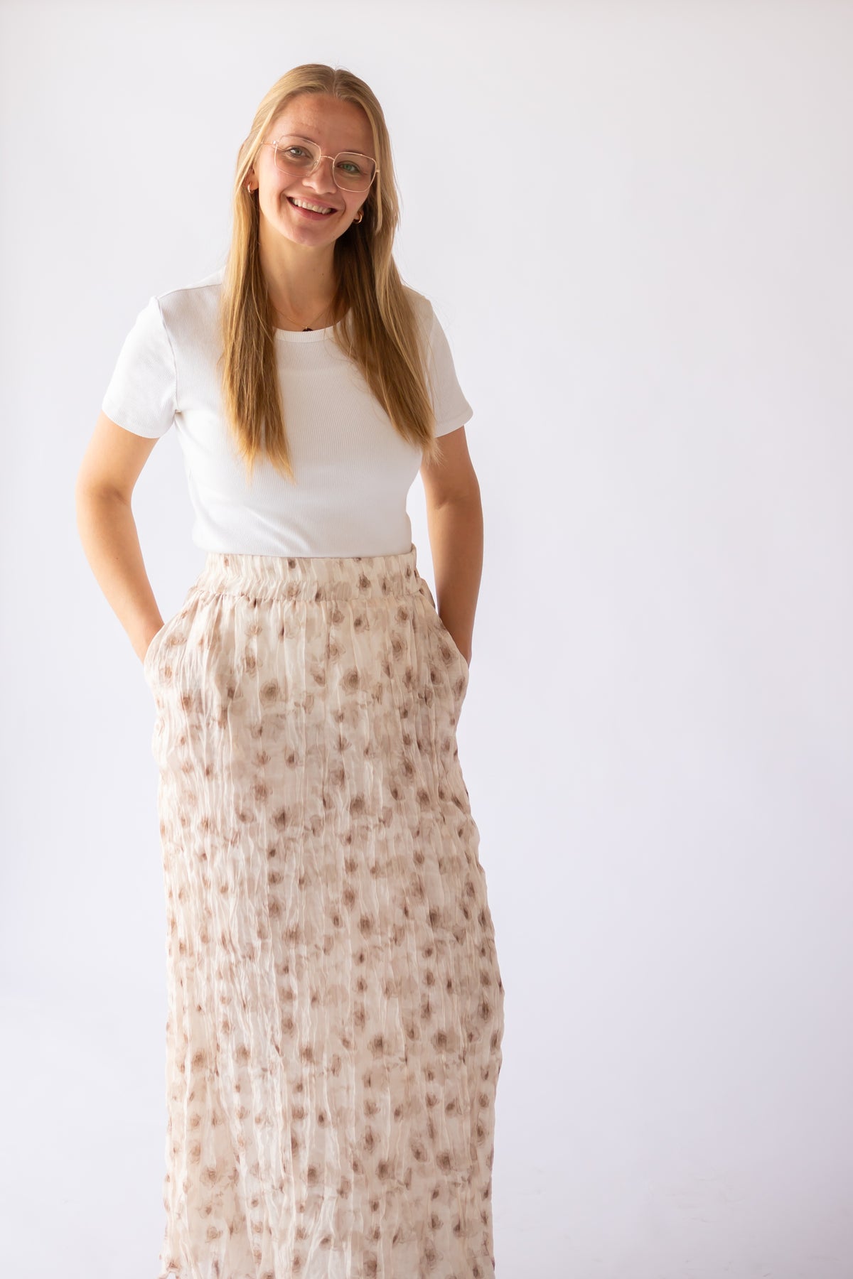 Dahlia Maxi Skirt in Faded Cocoa