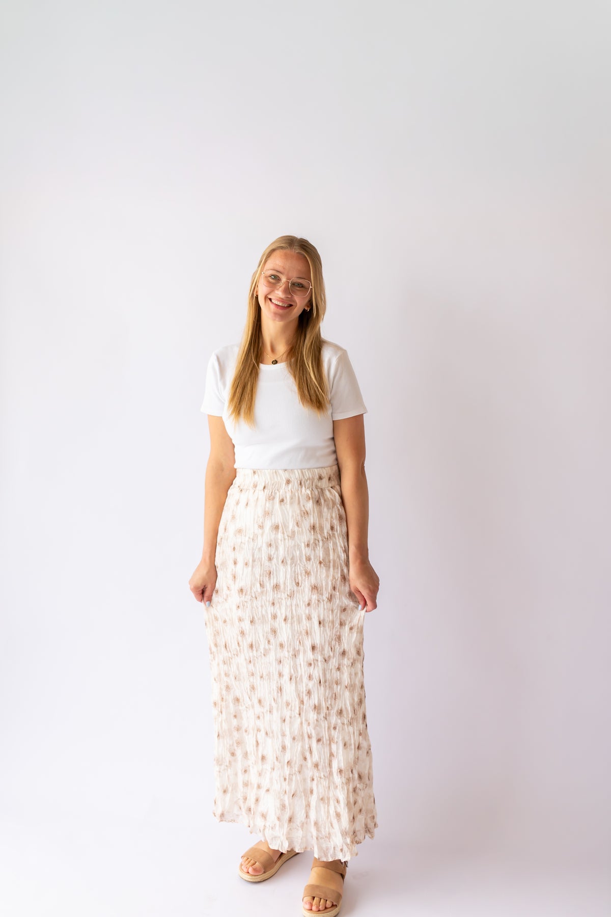 Dahlia Maxi Skirt in Faded Cocoa