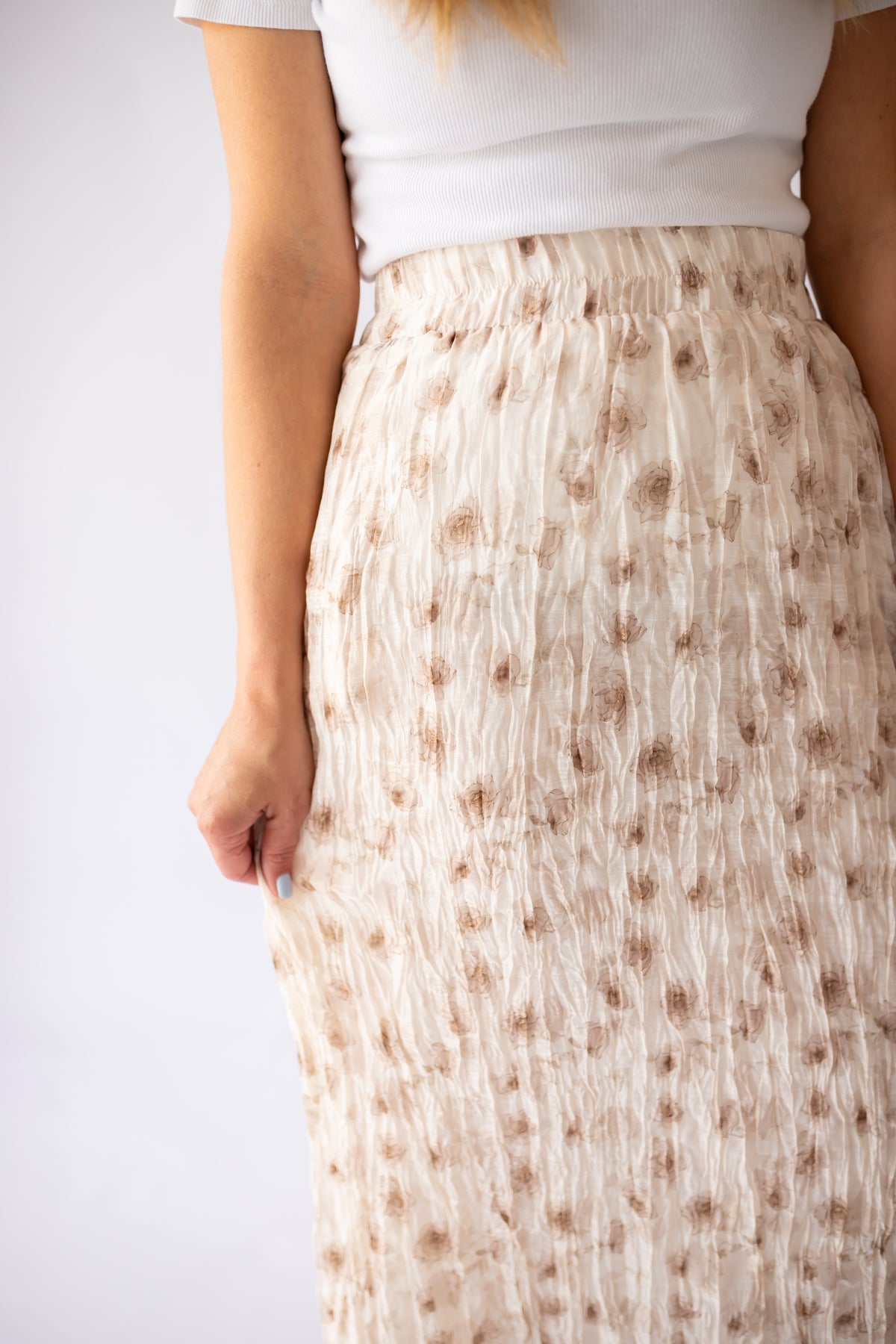 Dahlia Maxi Skirt in Faded Cocoa