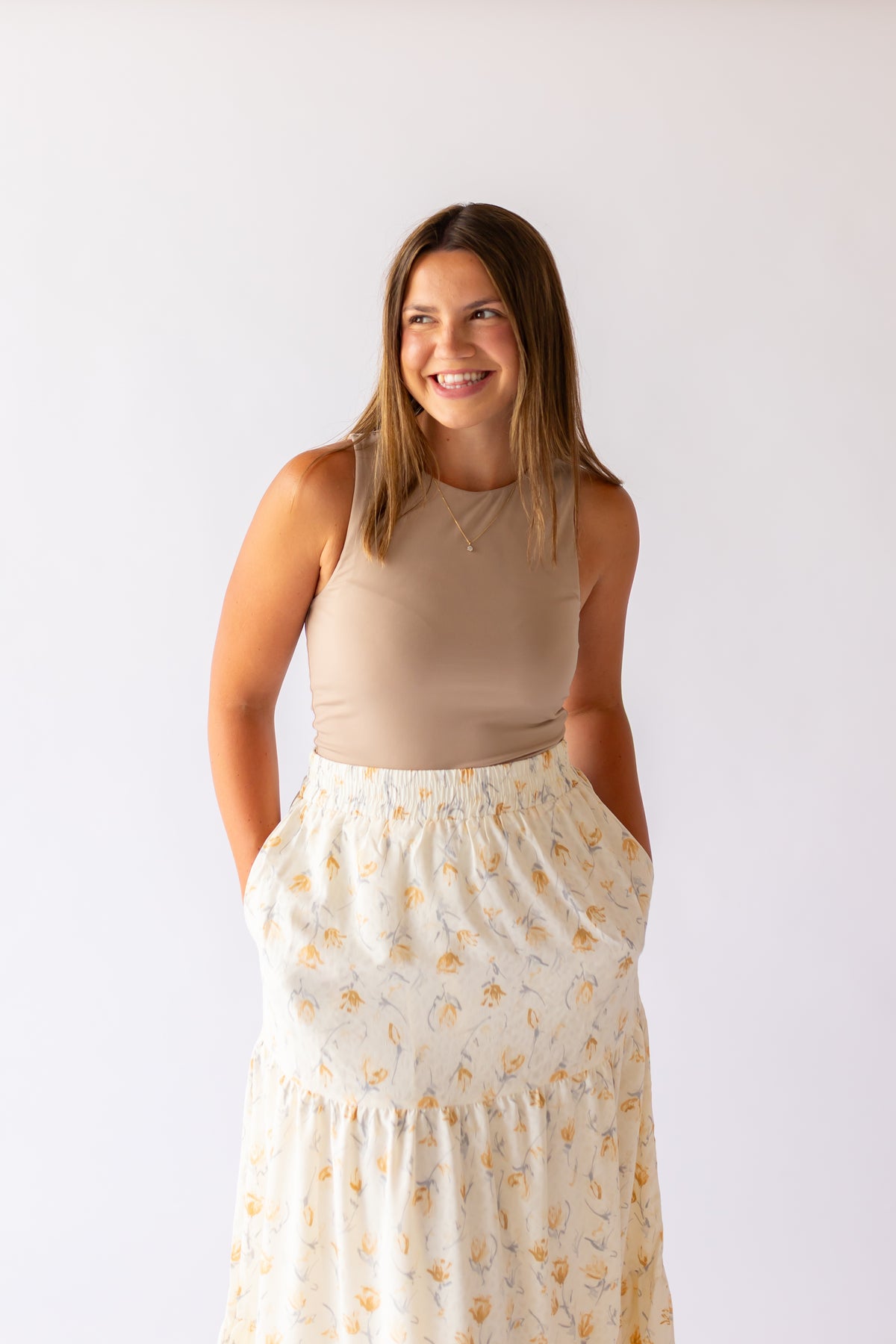 Marigold Tiered Maxi Skirt