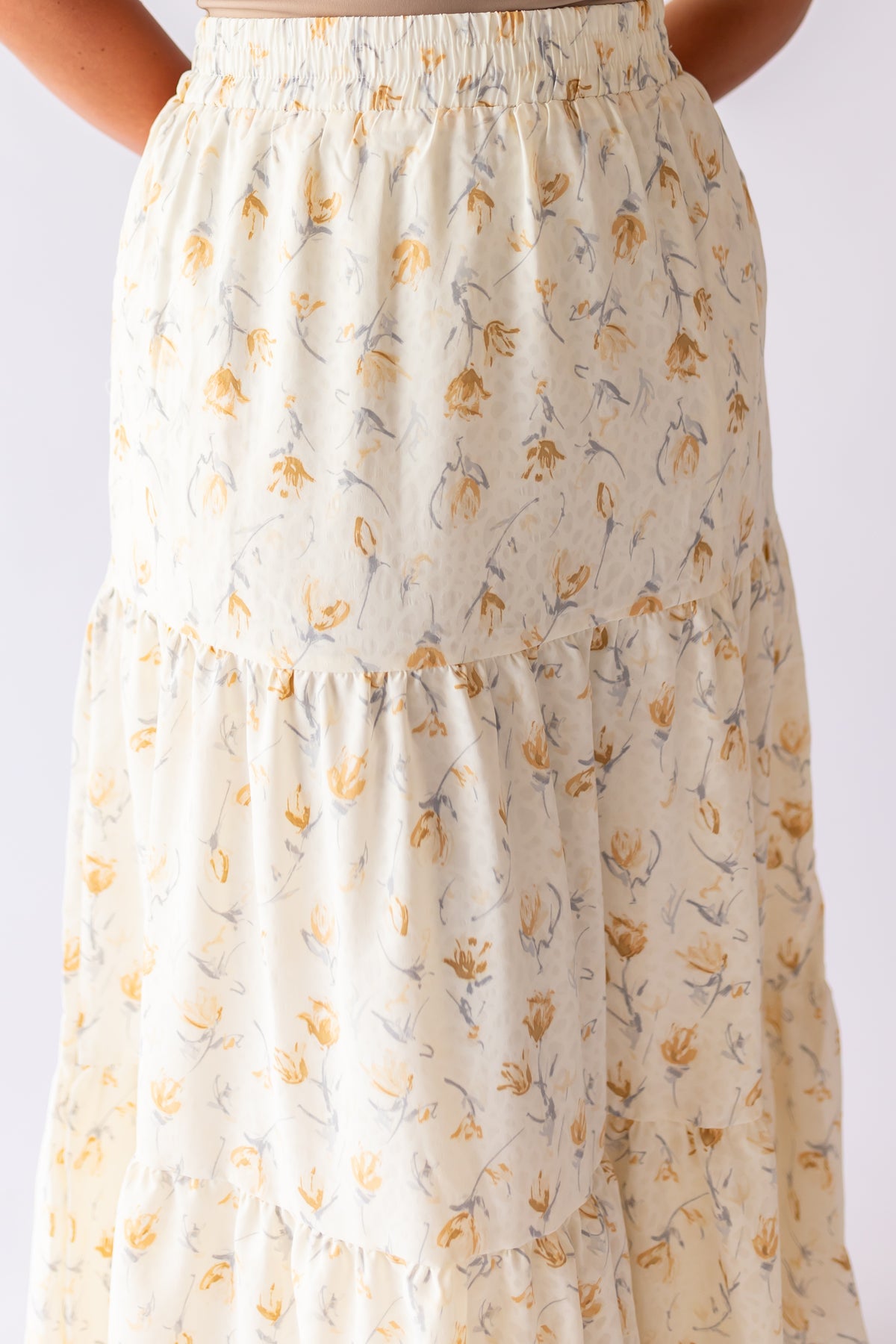Marigold Tiered Maxi Skirt