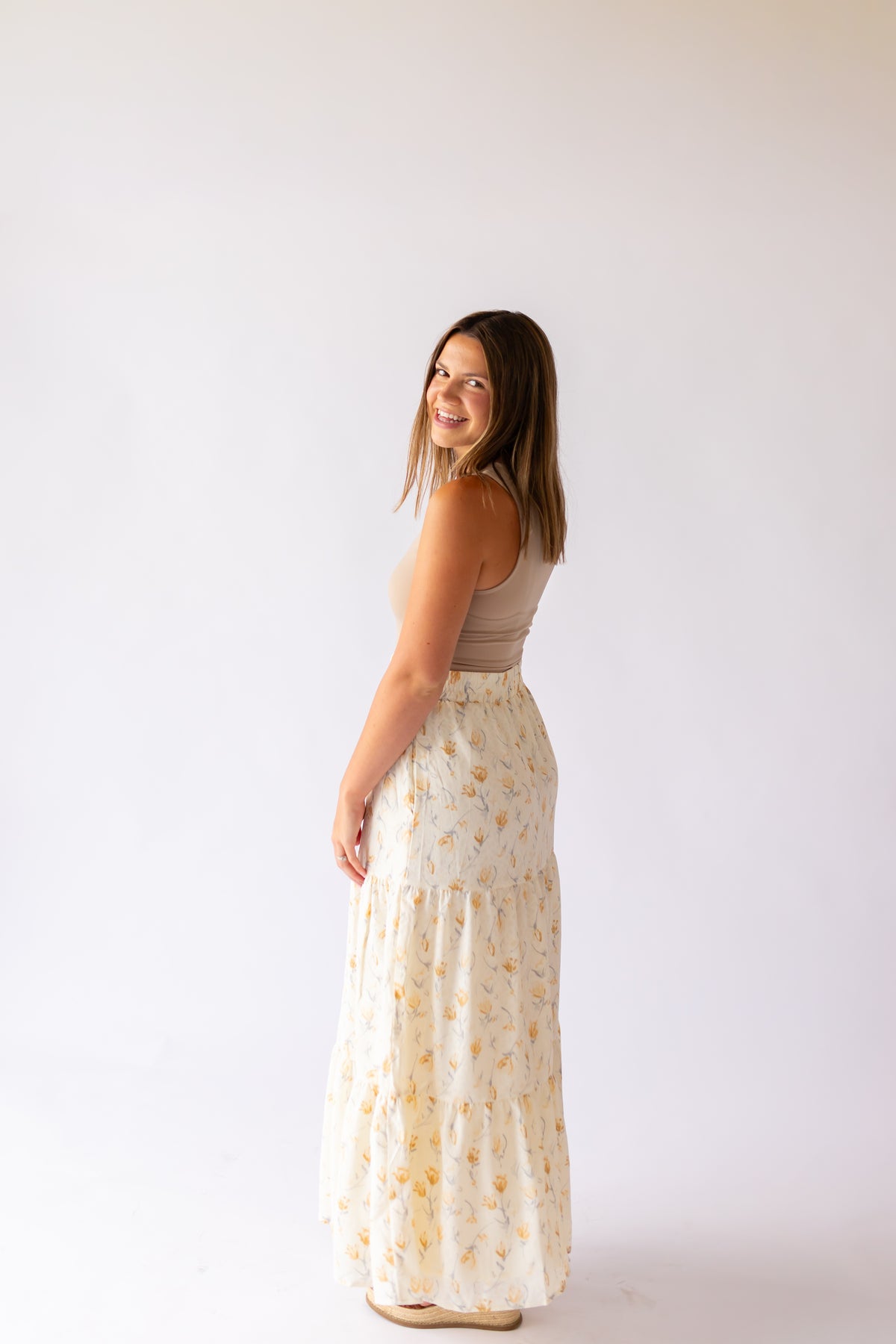 Marigold Tiered Maxi Skirt