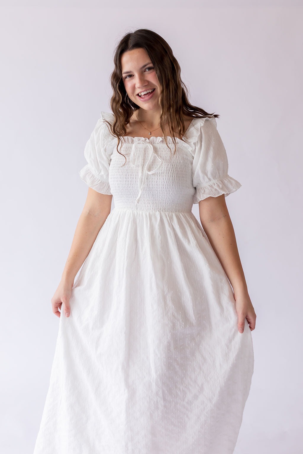 Enzo Dress in White