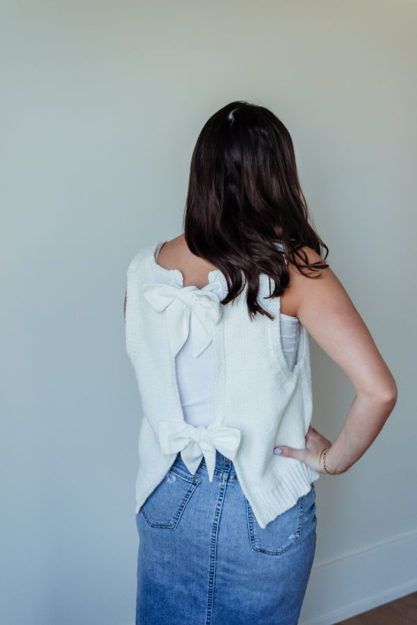 Bow Tie Sweater Vest - Image 3