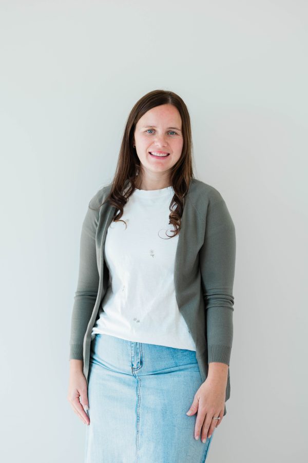 Open Sweater Cardigan -Sage Green - Image 3
