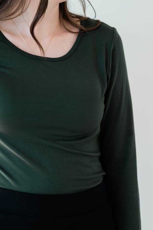 Long Sleeve Tee in Cactus - Image 4