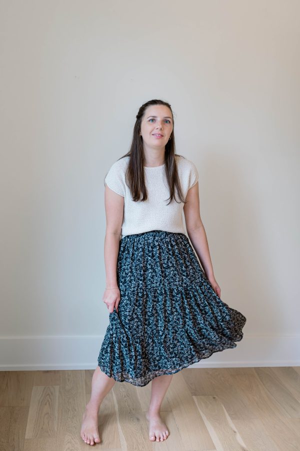 Harlow Midi Skirt Black - Image 2