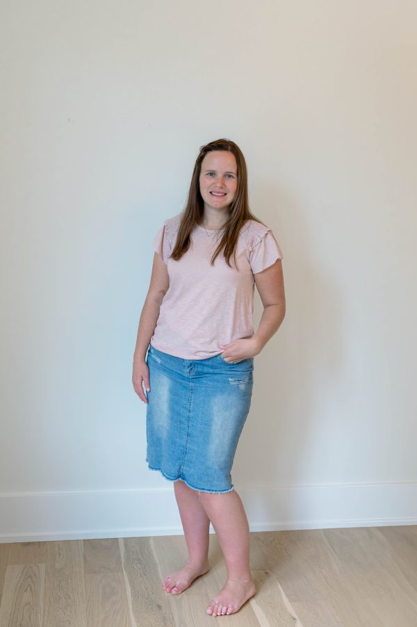 Knit Top -Mauve - Image 3
