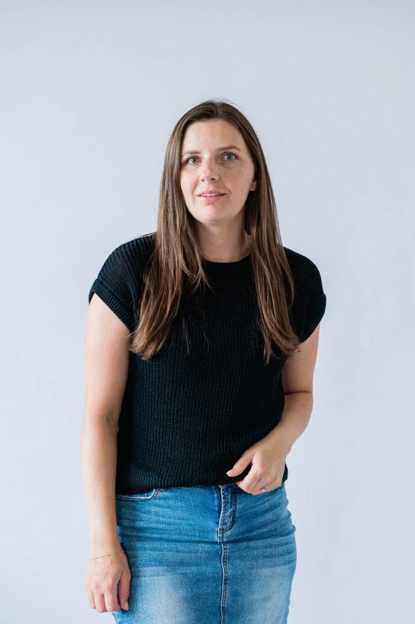 Sheer Knit Sweater Top -Black - Image 4