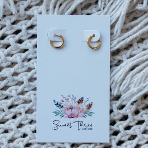 Tiny Sparkle Hoops