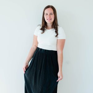 Accordion Skirt in Black