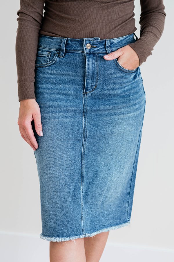 Nala Skirt -Medium Wash