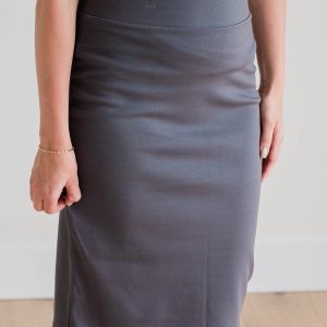 Ponte Pencil Skirt - Meteorite