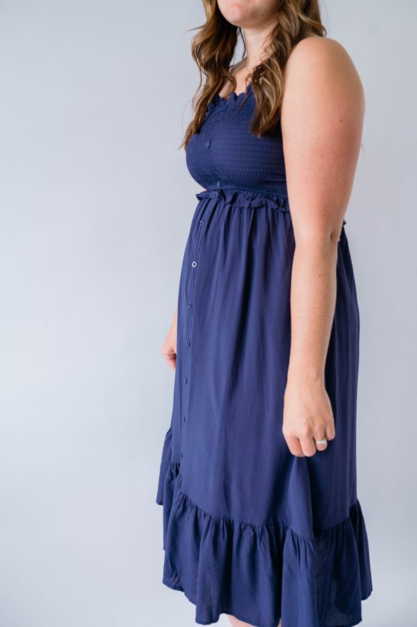 Jones Dress in Passport Blue - Image 4